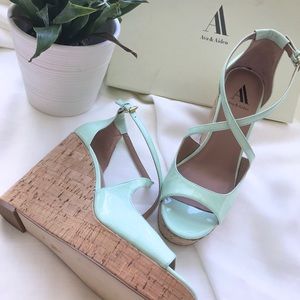 Ava & Aiden Mint Wedges